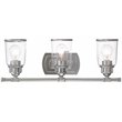 Beaumont Lane Contemporary 3 Light Bath Vanity Light in Polished Chrome