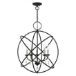 Beaumont Lane Transitional 5-Light Metal Chandelier in Black