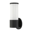Beaumont Lane Contemporary 1-Light Metal Outdoor Wall Lantern in Textured Black