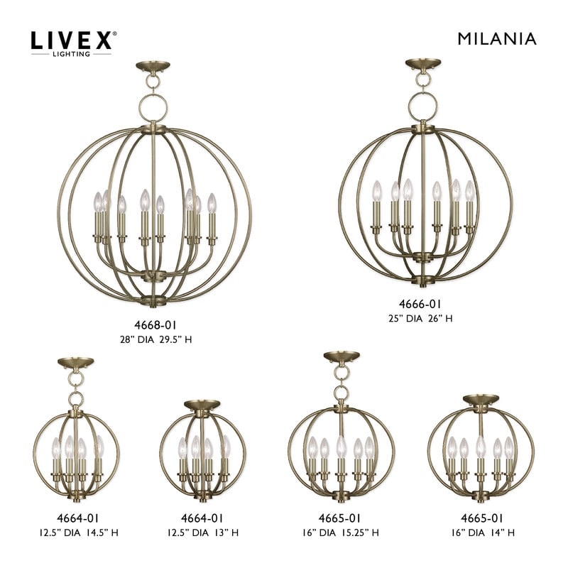 Beaumont Lane Contemporary Convertible Chain Hang/Ceiling Mount