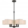 Beaumont Lane Contemporary Steel 5 Light Chandelier in Bronze
