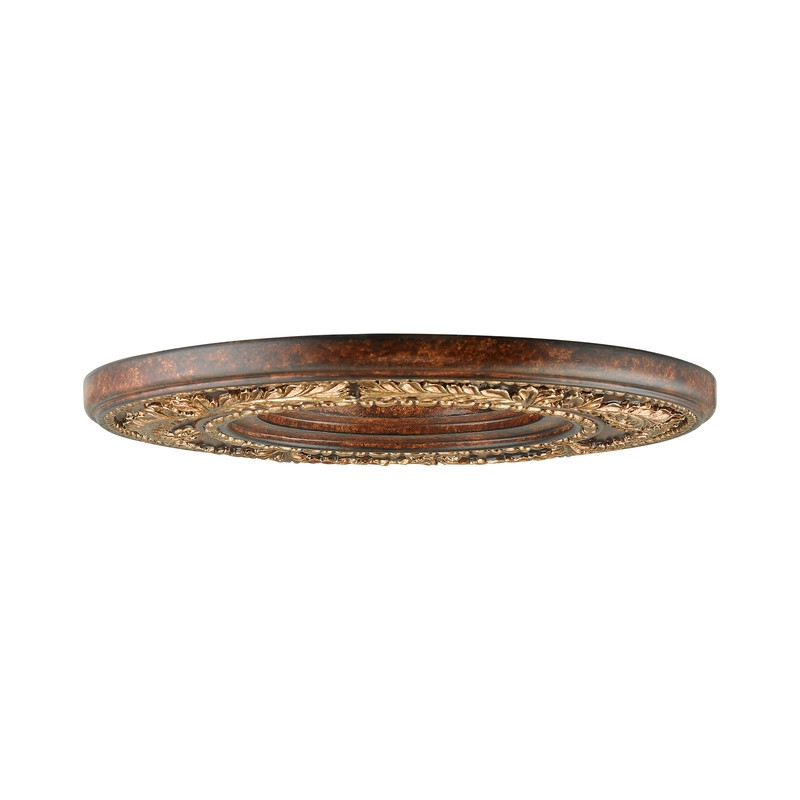 Beaumont Lane Contemporary Bronze Ceiling Medallion with Gilded Accents Finish