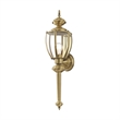 Beaumont Lane Contemporary 1 Light Antique Brass Outdoor Wall Lantern