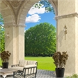 Beaumont Lane Contemporary 1 Light Antique Brass Outdoor Wall Lantern