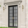 Beaumont Lane Contemporary 1 Light Antique Brass Outdoor Wall Lantern