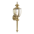 Beaumont Lane Contemporary 1 Light Antique Brass Outdoor Wall Lantern