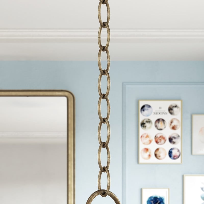 Beaumont Lane Contemporary Antique Silver Leaf 3' Standard Decorative Chain