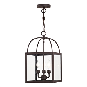 Beaumont Lane Contemporary 3 Light Bronze Chain Hang/Ceiling Mount