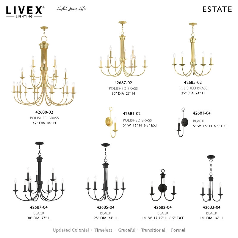 Beaumont Lane Contemporary 9 Light Chandelier in Polished Brass