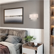 Beaumont Lane 2-Light Metal & Fabric ADA Wall Sconce in English Bronze/Oatmeal