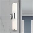 Beaumont Lane 2-Light Metal/Glass Vanity ADA Sconce in Polished Chrome