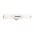 Beaumont Lane 2-Light Metal/Glass Vanity ADA Sconce in Polished Chrome