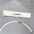 Beaumont Lane 2-Light Metal/Glass Vanity ADA Sconce in Polished Chrome