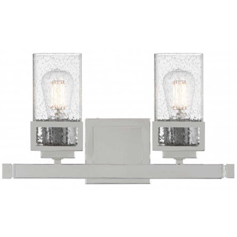 Beaumont Lane Contemporary 2 Light Bath Vanity Light in Polished Chrome