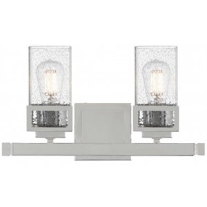 Beaumont Lane Contemporary 2 Light Bath Vanity Light in Polished Chrome