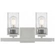Beaumont Lane Contemporary 2 Light Bath Vanity Light in Polished Chrome