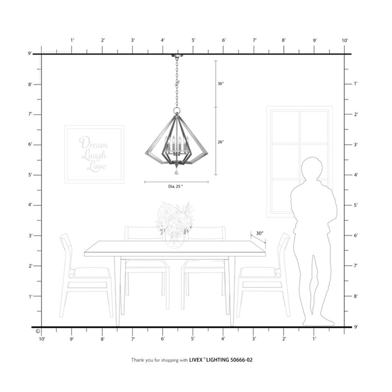 Beaumont Lane Contemporary 6 Light Chandelier in Polished Brass