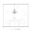 Beaumont Lane Contemporary 6 Light Chandelier in Polished Brass