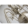 Beaumont Lane Contemporary 6 Light Brushed Nickel Chandelier