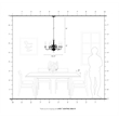 Beaumont Lane Contemporary 6 Light Brushed Nickel Chandelier