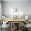 Beaumont Lane Contemporary 6 Light Brushed Nickel Chandelier
