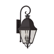 Beaumont Lane Contemporary 3 Light Bronze Outdoor Wall Lantern
