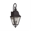 Beaumont Lane Contemporary 3 Light Bronze Outdoor Wall Lantern