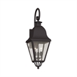 Beaumont Lane Contemporary 3 Light Bronze Outdoor Wall Lantern