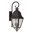 Beaumont Lane Contemporary 3 Light Bronze Outdoor Wall Lantern