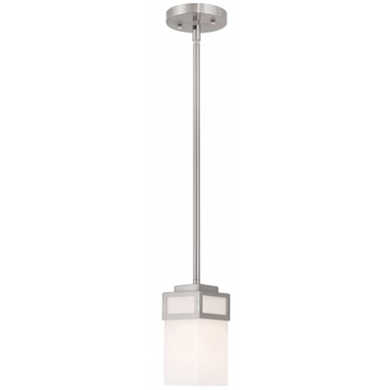 Beaumont Lane Contemporary Mini Pendant Light in Brushed Nickel