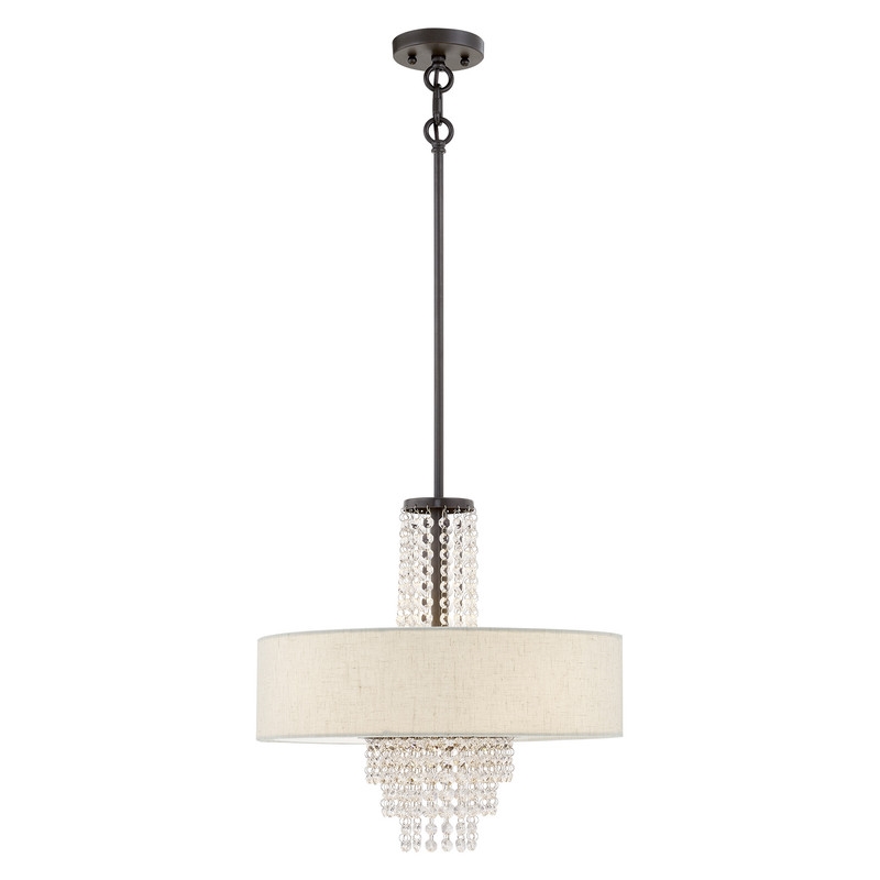 Beaumont Lane Contemporary 4 Light Pendant Light in English Bronze