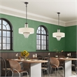 Beaumont Lane Contemporary 4 Light Pendant Light in English Bronze
