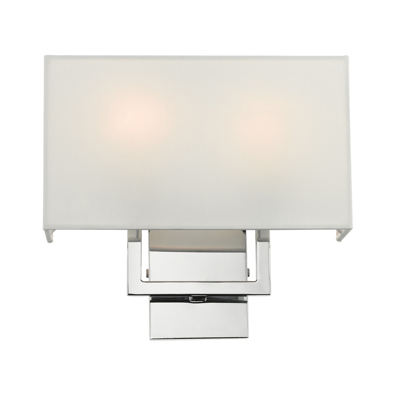 Beaumont Lane Contemporary 2 Light ADA Wall Sconce in Polished Chrome
