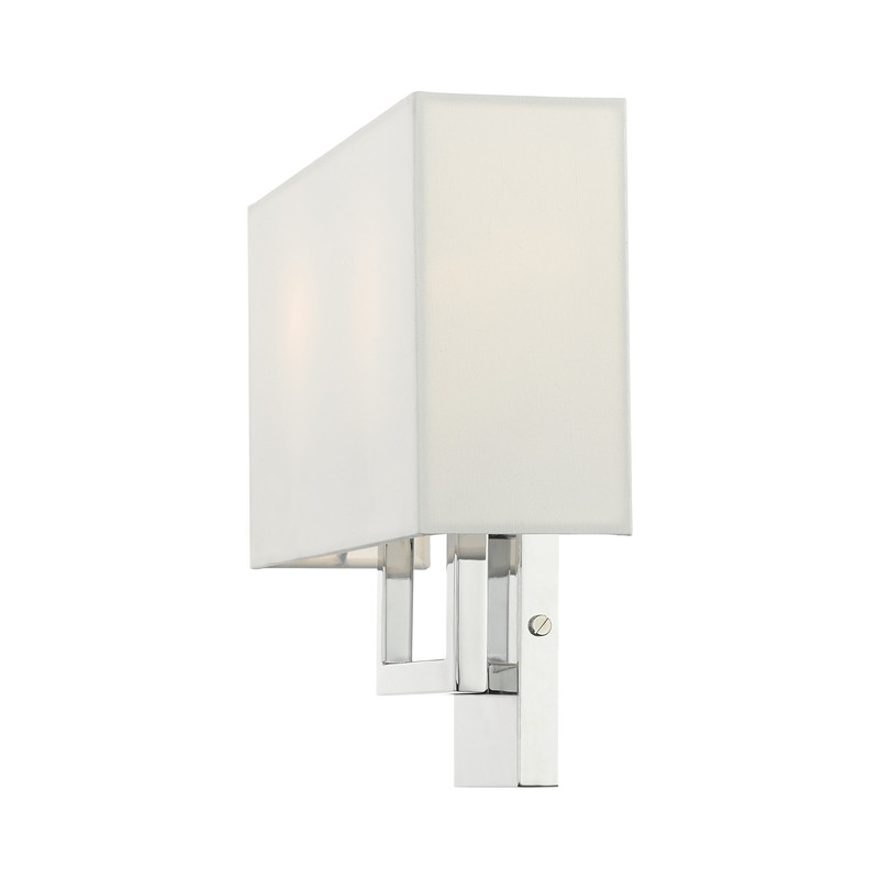 Beaumont Lane Contemporary 2 Light ADA Wall Sconce in Polished Chrome