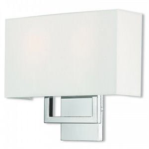 Beaumont Lane Contemporary 2 Light ADA Wall Sconce in Polished Chrome