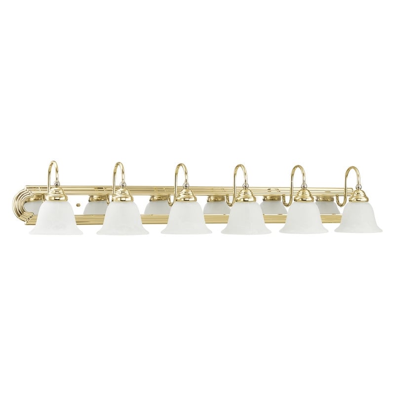 Beaumont Lane Contemporary 6 Bath Polished Brass and Chrome Light in Multi-Color