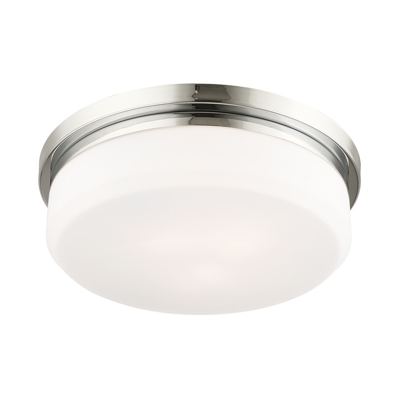 Beaumont Lane 3-Light Metal & Glass Ceiling Mount in Polished Chrome
