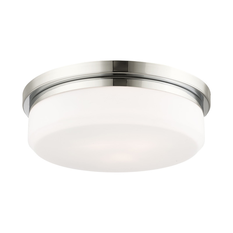 Beaumont Lane 3-Light Metal & Glass Ceiling Mount in Polished Chrome