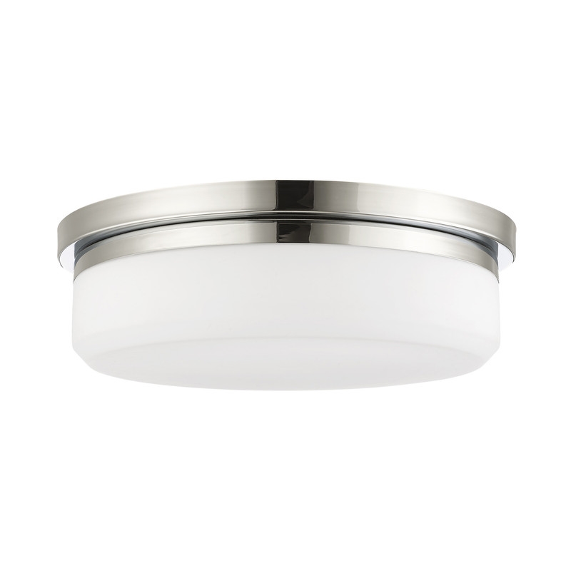 Beaumont Lane 3-Light Metal & Glass Ceiling Mount in Polished Chrome