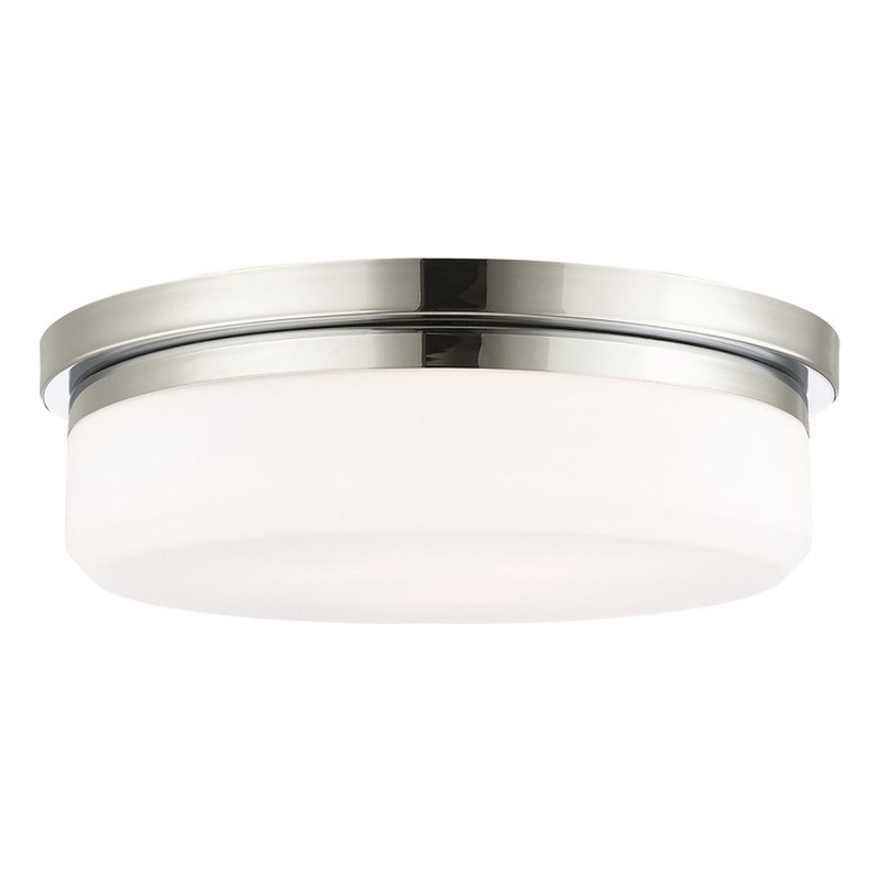 Beaumont Lane 3-Light Metal & Glass Ceiling Mount in Polished Chrome