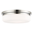 Beaumont Lane 3-Light Metal & Glass Ceiling Mount in Polished Chrome