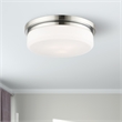 Beaumont Lane 3-Light Metal & Glass Ceiling Mount in Polished Chrome
