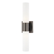 Beaumont Lane 2-Light Twist Lock Metal Vanity Lighting in Black Chrome