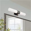 Beaumont Lane 2-Light Twist Lock Metal Vanity Lighting in Black Chrome