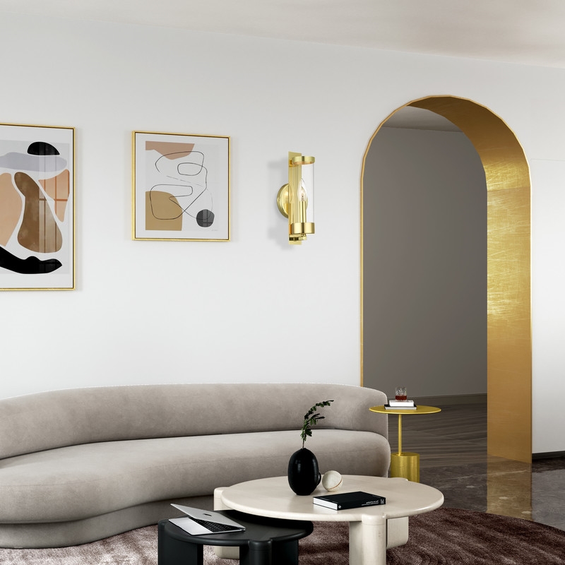 Beaumont Lane Contemporary 1 ADA Wall Sconce in Polished Brass