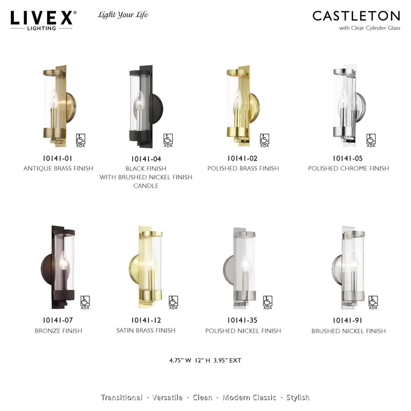 Beaumont Lane Contemporary 1 ADA Wall Sconce in Polished Brass