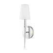 Beaumont Lane Transitional 1-Light Metal Wall Sconce in Polished Chrome