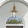 Beaumont Lane Contemporary 1 Light Antique Brass Outdoor Lantern