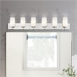 Beaumont Lane Contemporary Steel Bath Light in Brushed Nickel
