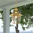Beaumont Lane Contemporary 1 Light Polished Brass Outdoor Lantern